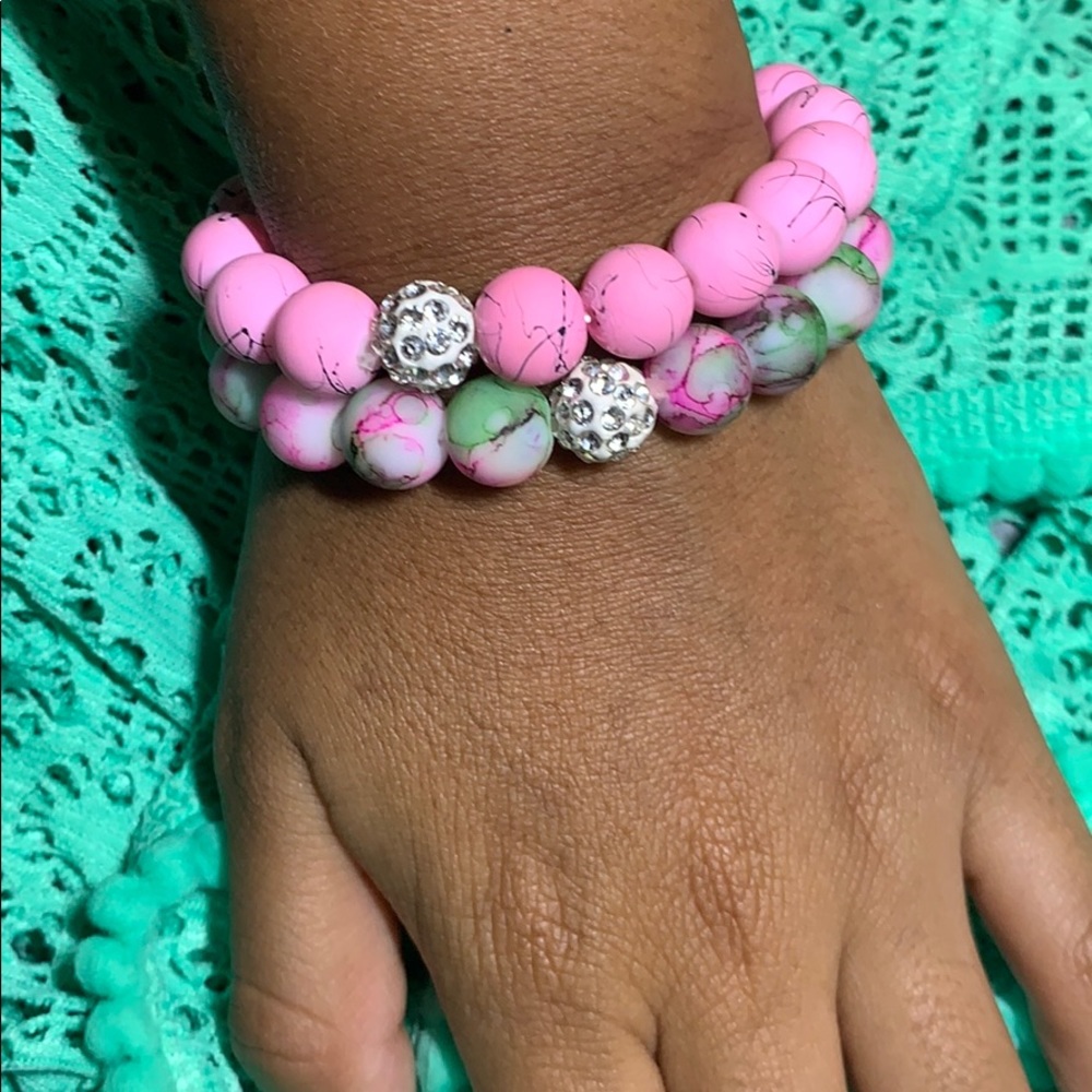 Duo pink bracelet